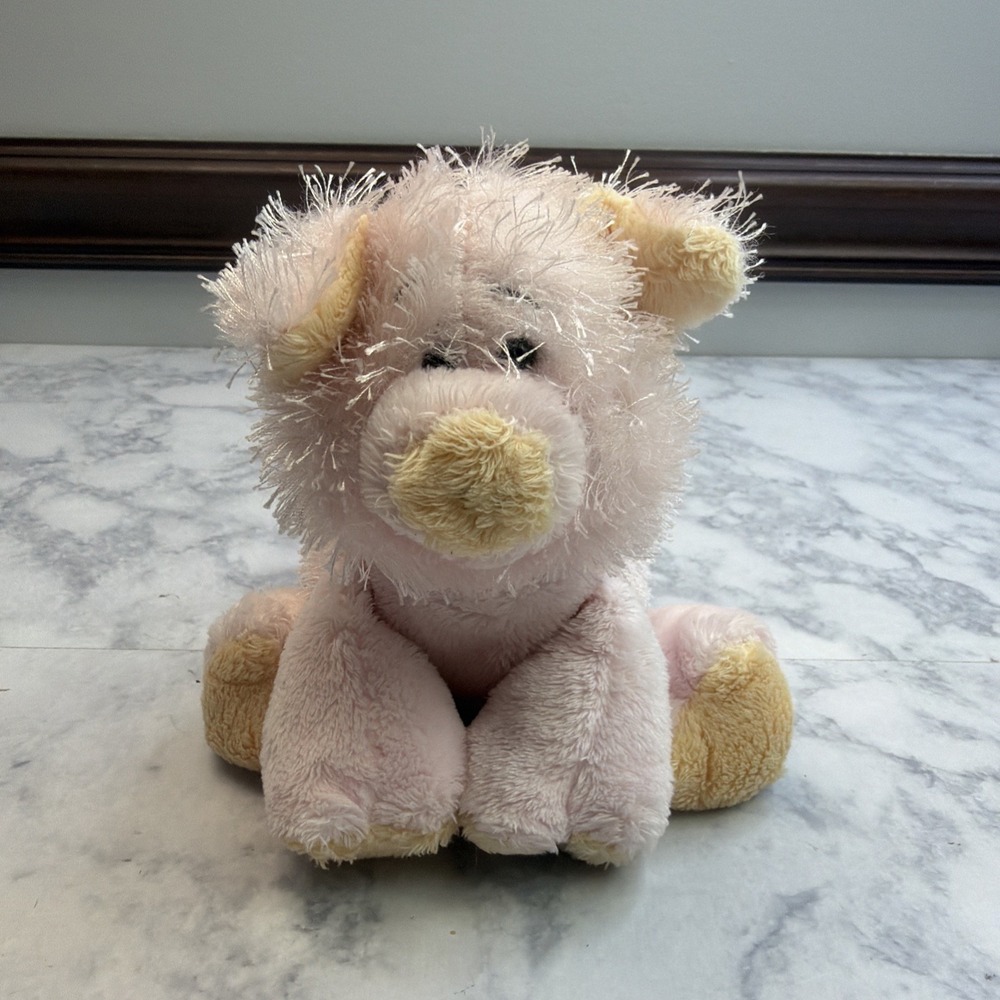Ganz Lil' Kinz Plush 7" Pink Pig RETIRED Webkinz HS002 No Code Stuffed Animal
